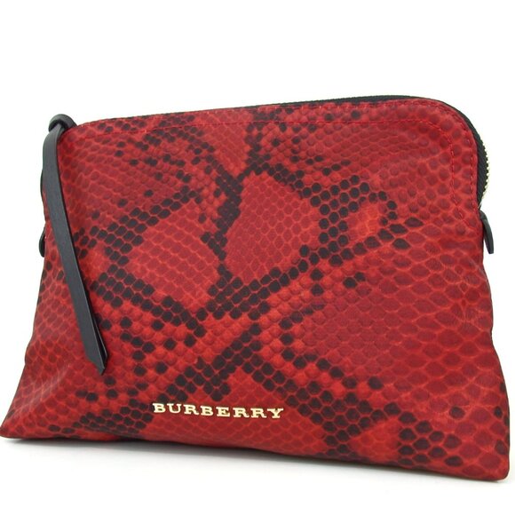 Authentic BURBERRY Pouch Nylon [Used] - Picture 1 of 11